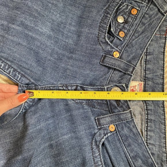 True Religion Jeans Women's Size 26 Medium Wash Joey Low Rise Flared Denim y2k - Picture 8 of 12